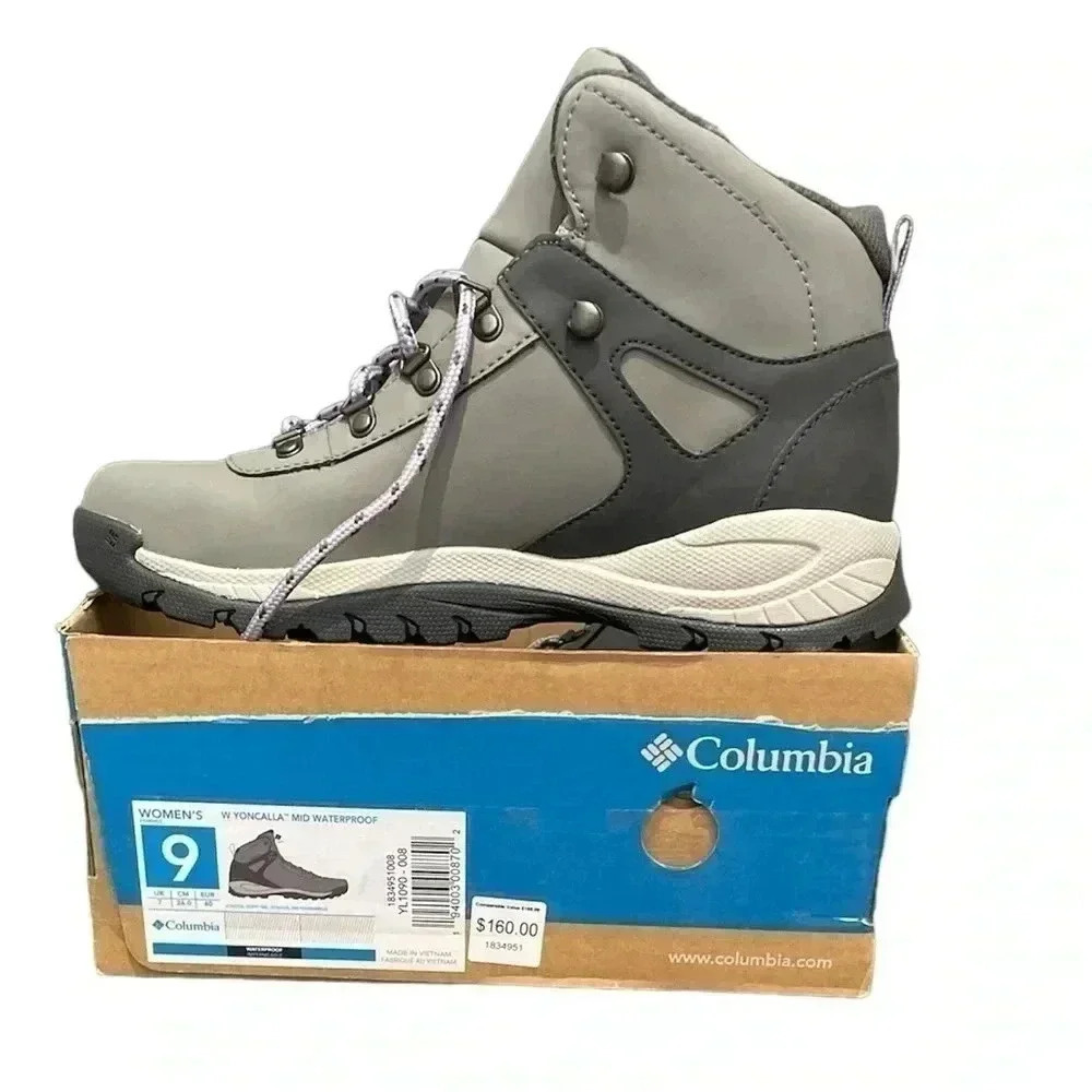 Columbia Women's Yoncalla Mid  Waterproof Stratus Dusty Iris Shoe sz 9